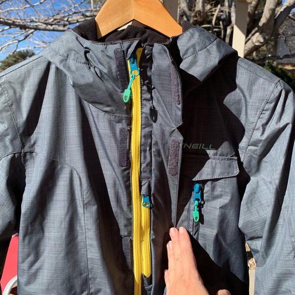 O’NEILL grey hooded jacket size S - Picture 3 of 12